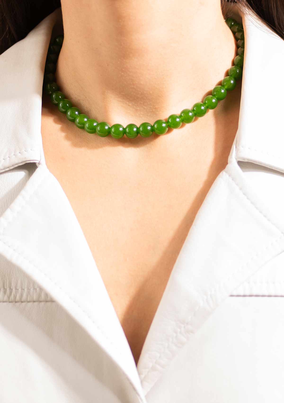 Candy Coral halskæde, M - Lucid Green